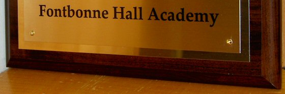 Fontbonne Hall Academy Award - presented to Pilo Arts Day Spa & Salon