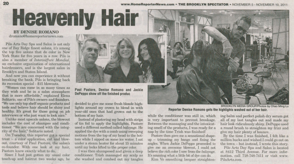 The Home Reporter articel - "Heavenly Hair"