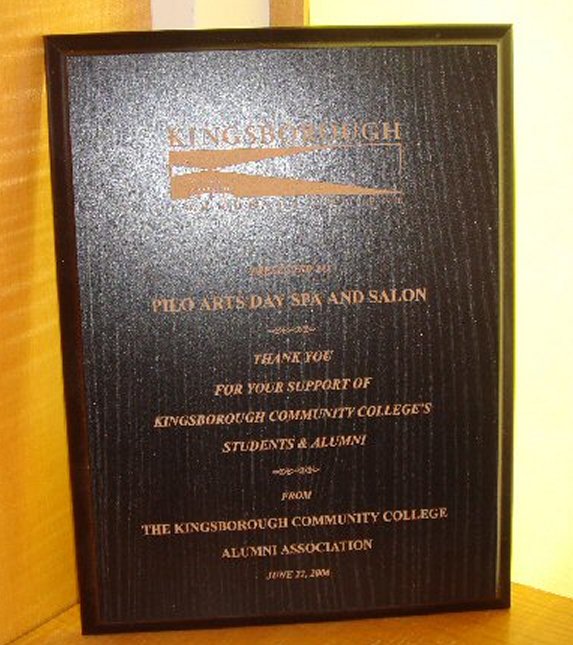 Pilo Arts Day Spa & Salon Award - Kingsborough Community College Alumni Association