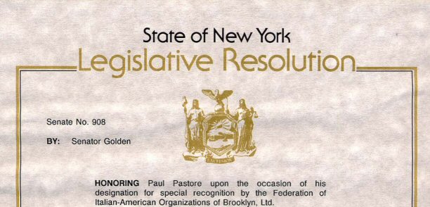 State of New York Senate Legislative Resolution - presented to Pilo Arts Day Spa & Salon
