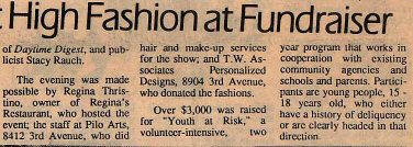 Pilo Arts Day Spa & Salon featured in The Bay Ridge Courier Newspaper Article - TV's Hottest Soap Stars Sport High Fashion at Fundraiser