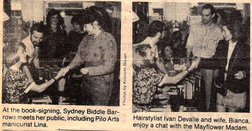 Pilo Arts Day Spa & Salon featured in Bay News Newspaper Article - Mayflower Madam Visits Pilo Arts