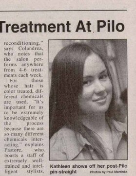 Pilo Arts Day Spa & Salon featured in The Bay Ridge Courier Newspaper Article - If You've Always Wanted Straight Hair, Your Dream Has Come True