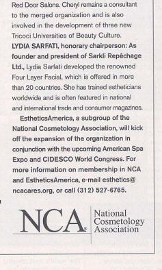 Pilo Arts Day Spa & Salon featured in American Salon Magazine Article - NCA Expands Esthetics America