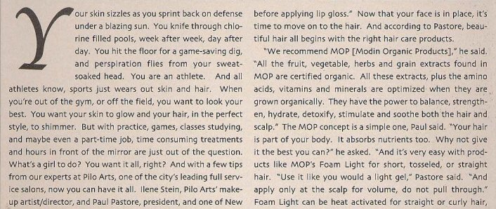 Pilo Arts Day Spa & Salon featured in New York City Girl Magazine Article - Play Good, Look Good, Have It All!