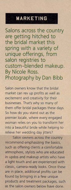 Pilo Arts Day Spa & Salon featured in Salon News Magazine Article - A Marriage Of Convenience