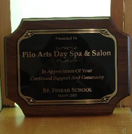 Pilo Arts Day Spa & Salon Award - Saint Finbar School