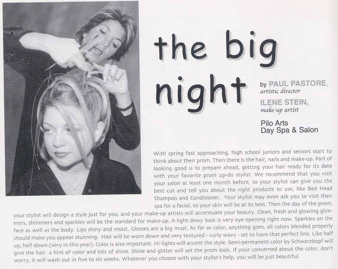 Pilo Arts Day Spa & Salon featured in New York City Girl Magazine Article - The Big Night